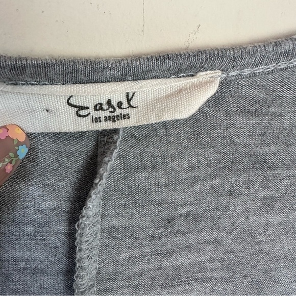 EASEL Grey Long Sleeve Grey Ruffle Dress - Picture 4 of 6